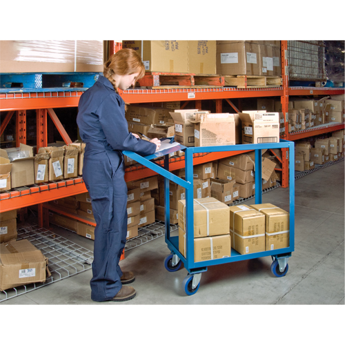 Order Picking Carts, 36" H x 18" W x 46" D, 2 Shelves, 1200 lbs. Capacity Oxymax Inc