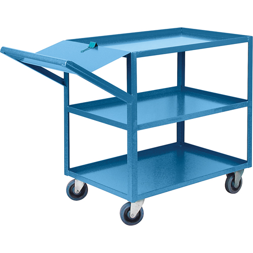 Order Picking Carts, 36" H x 24" W x 52" D, 3 Shelves, 1200 lbs. Capacity Oxymax Inc