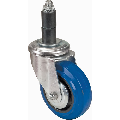 Rubber Stem Caster, Swivel, 4" (101.6 mm) Dia. Oxymax Inc
