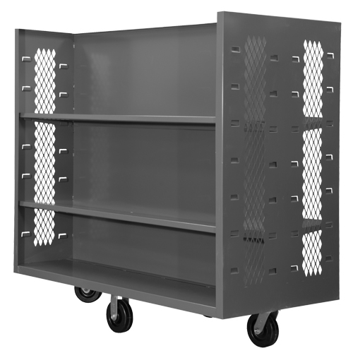 Chariots en treillis m&eacute;tallique, Acier, 30" x 54" x 60", Capacit&eacute; 1500 lb Oxymax Inc