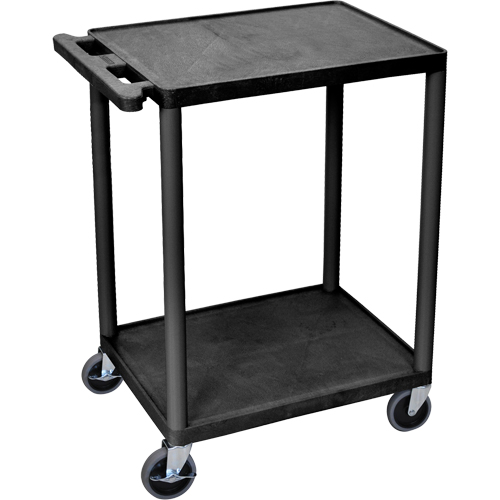 Utility Cart, 2 Tiers, 18" x 33" x 24", 400 lbs. Capacity Oxymax Inc