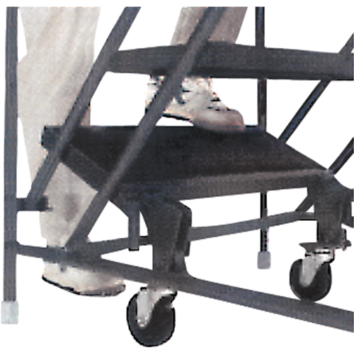 Slope Rolling Ladder, 9 Steps, Anti-Skid, 50° Incline, 90" High Oxymax Inc