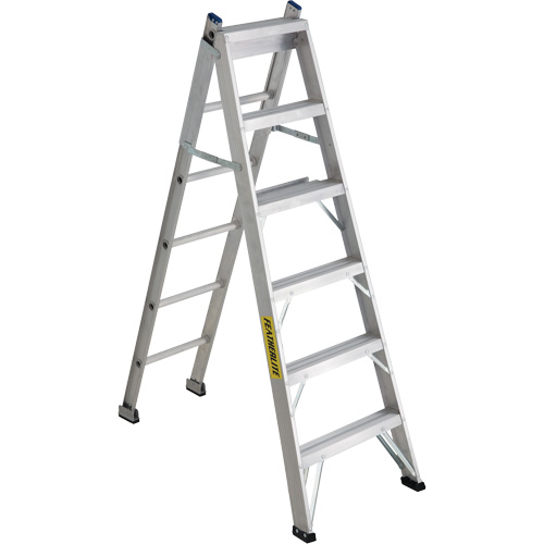 2700 Series Industrial Duty Multi-Way Ladders, 6', Aluminum, 250 lbs. Cap., ANSI 1, CSA 1 Oxymax Inc
