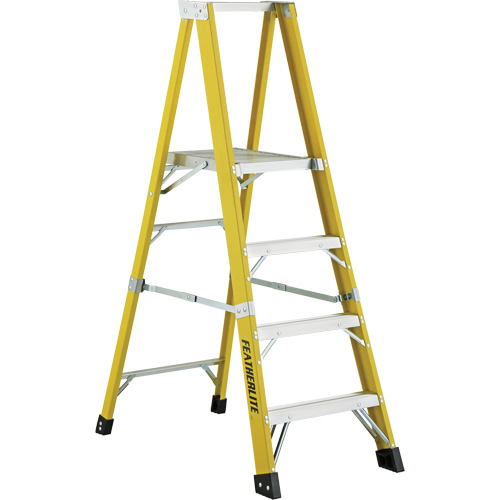 Industrial Heavy-Duty Platform Stepladders (6500 Series), 6', 300 lbs. Cap. Oxymax Inc