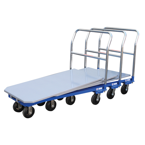 Platform Cart, 48" L x 24" W, 1500 lbs. Capacity, Mold-on Rubber Casters Oxymax Inc