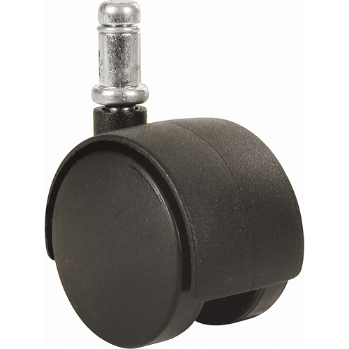 Twin Wheel Caster (300/400 Series), Swivel with Brake, 2" (51 mm) Dia., 75 lbs. (34 kg.) Capacity Oxymax Inc