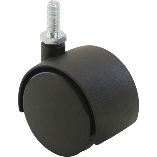 Twin Wheel Caster (300/400 Series), Swivel, 2" (51 mm) Dia., 75 lbs. (34 kg.) Capacity Oxymax Inc