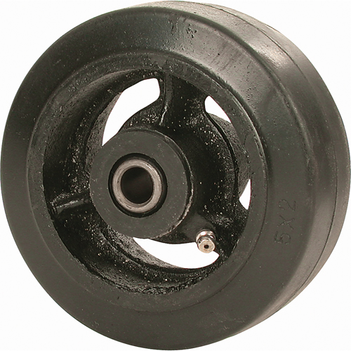 Mold-on Rubber Wheel, 6" (152 mm) Dia. x 3" (76 mm) W, 750 lbs. (340 kg.) Capacity Oxymax Inc