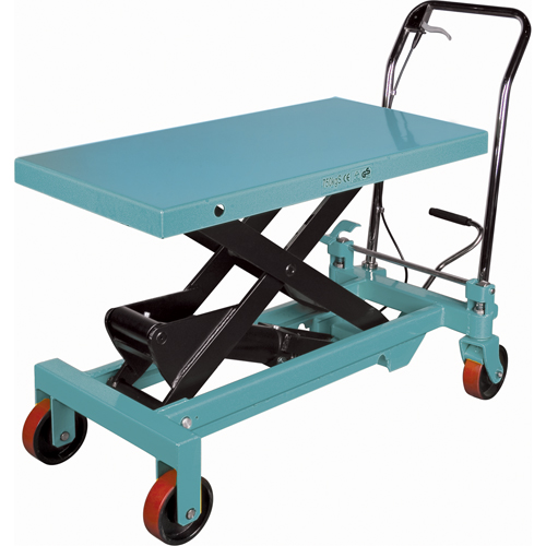 Table &eacute;l&eacute;vatrice robuste &agrave; ciseaux hydraulique, 39-3/8" lo x 20-1/8" la, Acier, Capacit&eacute; 1650 lb Oxymax Inc