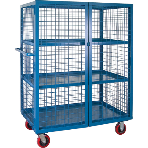 Wire Mesh Truck, 3 Tiers, 75" L x 32" W x 62.5" H, 2400 lbs. Cap. Oxymax Inc
