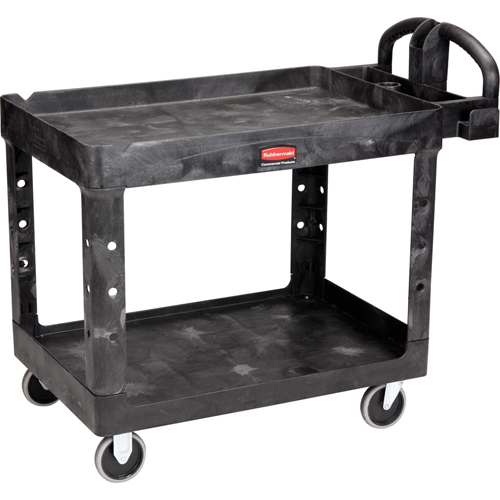 Heavy Duty Utility Cart - 4546-00, 2 Tiers, 26" x 33-1/4" x 55", 750 lbs. Capacity Oxymax Inc
