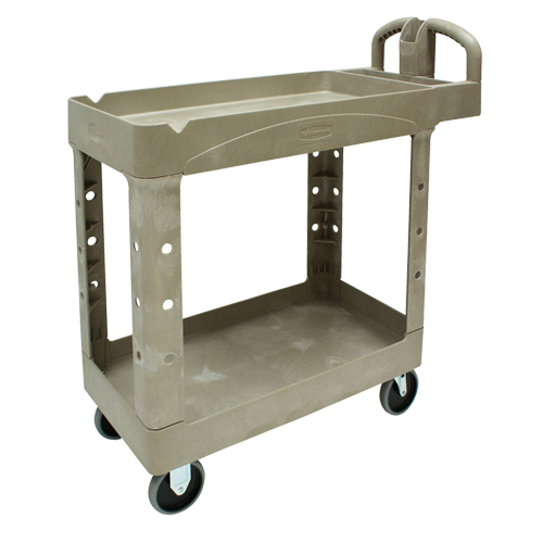 Heavy Duty Utility Cart - 4500-88, 2 Tiers, 17-1/8" x 33-1/4" x 39", 500 lbs. Capacity Oxymax Inc