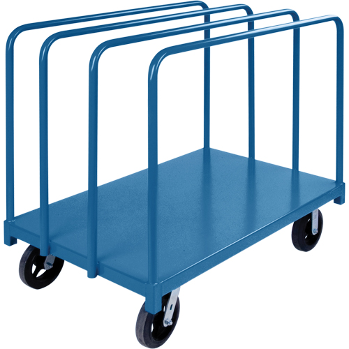 Chariot robuste pour transport de panneaux avec rails &agrave; palier unique, 48" x 30" x 45", Capacit&eacute; 2000 lb Oxymax Inc