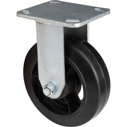 Mold-on Caster, Rigid, 6" (152.4 mm), Rubber, 550 lbs. (249 kg.) Oxymax Inc