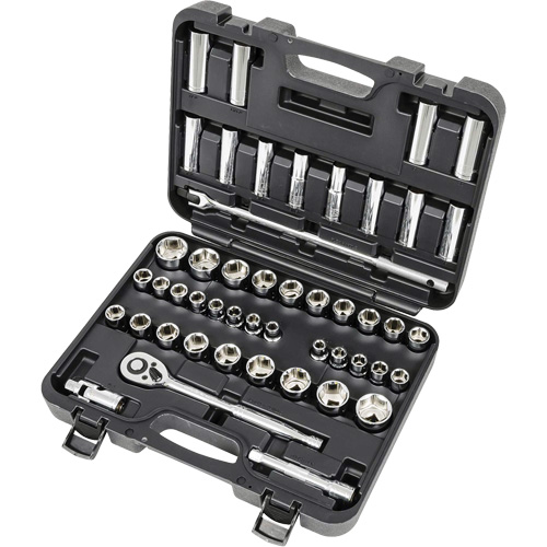ISK-1249SM Jeu de douilles SAE/m&eacute;triques, 49 Mcx, Prise de 1/2", Profond Oxymax Inc