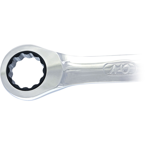 Cl&eacute; mixte &agrave; cliquet &agrave; motif long non r&eacute;versible, 19 mm, Fini Ordinaire Oxymax Inc