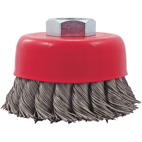 CK3201T Knotted Twist Wire Cup Brush, 3" Dia. x 5/8"-11 Arbor Oxymax Inc