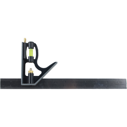 Combination Square, 12" L, Stainless Steel, Plain Oxymax Inc