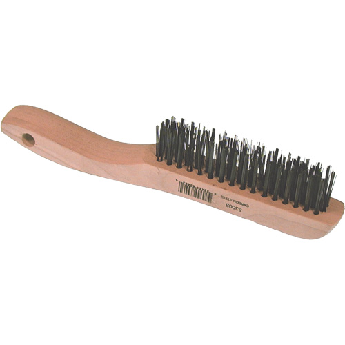 Brosse m&eacute;tallique &agrave; fils courts, Acier, 4 x 16 rangs de fils, Longueur 10" Oxymax Inc