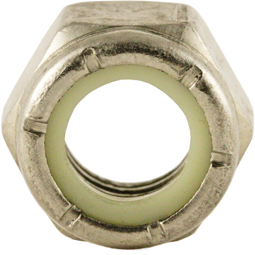 &eacute;crou auto-frein&eacute; en nylon, 1/4" dia, Acier inoxydable, Fin Oxymax Inc