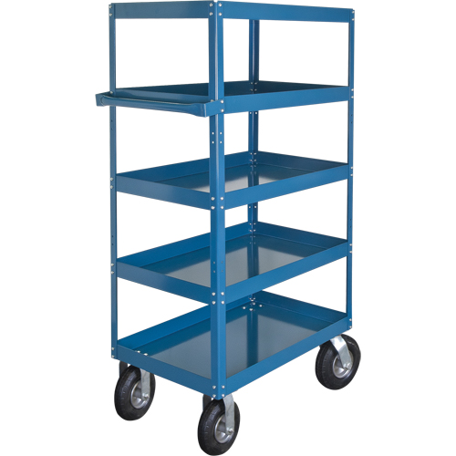 Shelf Carts , 5 Tiers, 24" W x 65" H x 36" D, 900 lbs. Capacity Oxymax Inc