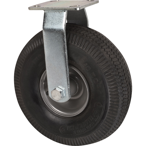 Roulettes de rechange pour chariots &agrave; plateforme robustes, Fixe, 10" (254 mm), Pneumatique, 400 lb (181 kg) Oxymax Inc