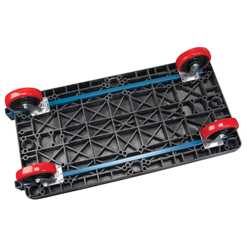 Chariots &agrave; plateforme en plastique, 60" lo x 30" la, 2500 lb cap, Roues Polyur&eacute;thane Oxymax Inc