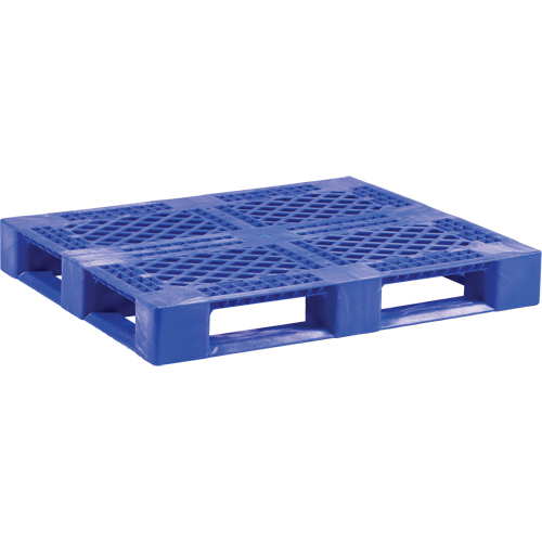 Palette en plastique pour usage moyen de qualit&eacute; alimentaire, 48" lo x 40" la x 6-1/10" h, Acc&egrave;s Quatre c&ocirc;t&eacute;s Oxymax Inc
