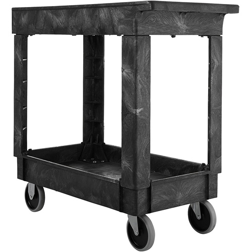 Chariot utilitaire avec poign&eacute;e, 2 tiers, 34" x 31-1/4" x 16", Capacit&eacute; 500 lb Oxymax Inc