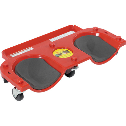 Socle roulant pour les genoux, Plastique, Rouge, Capacit&eacute; 350 lb Oxymax Inc