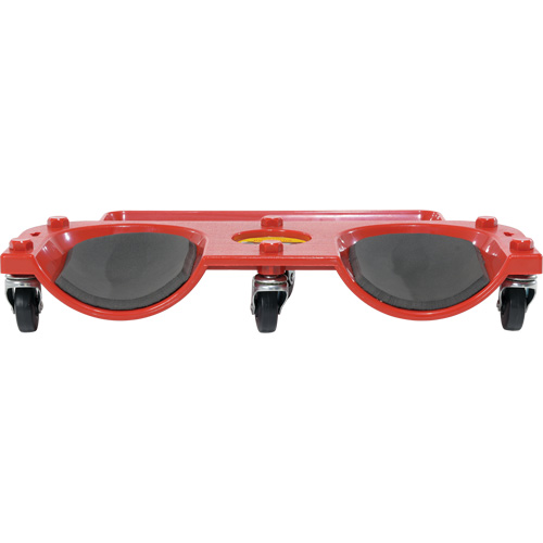 Socle roulant pour les genoux, Plastique, Rouge, Capacit&eacute; 350 lb Oxymax Inc