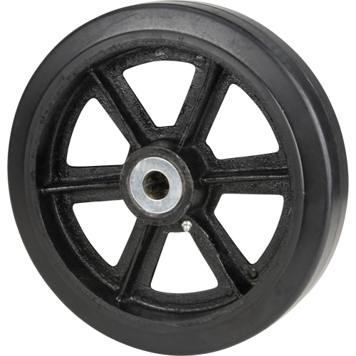 Mold-On Rubber Wheels, 6" (152.4 mm) Dia. x 2" (50.8 mm) W, 500 lbs. (226.796 kg.) Capacity Oxymax Inc