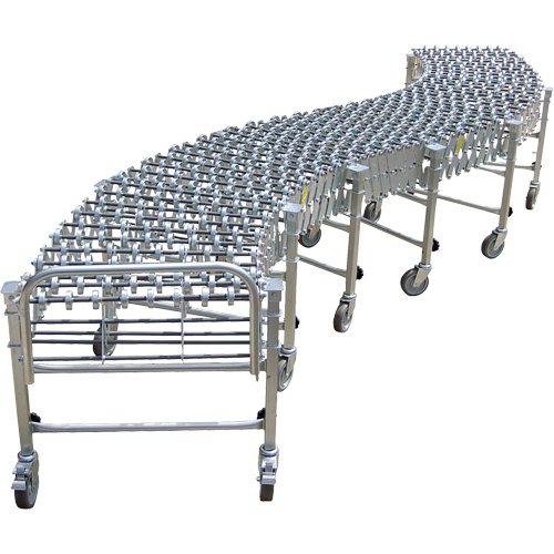 Convoyeurs extensibles/flexibles, 18" la x 12' 10" lo, Capacit&eacute; de 226 lb par pi lin. Oxymax Inc