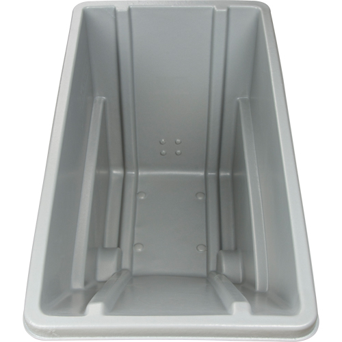 Chariot basculeur en acier, Poly&eacute;thyl&egrave;ne, 0,625 vg³, Capacit&eacute; de charge de 500 lb Oxymax Inc