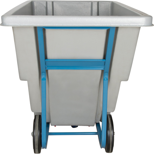 Chariot basculeur en acier, Poly&eacute;thyl&egrave;ne, 0,625 vg³, Capacit&eacute; de charge de 850 lb Oxymax Inc