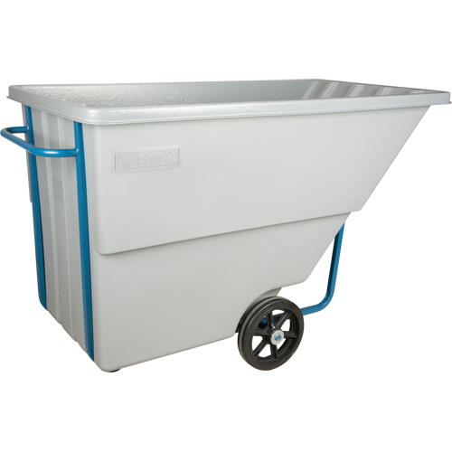 Chariot basculeur en acier, Poly&eacute;thyl&egrave;ne, 1,1 vg³, Capacit&eacute; de charge de 1250 lb Oxymax Inc