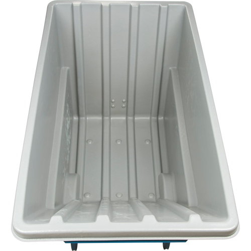 Chariot basculeur en acier, Poly&eacute;thyl&egrave;ne, 1,1 vg³, Capacit&eacute; de charge de 1250 lb Oxymax Inc