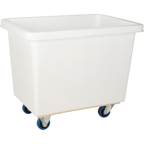 Tapered Wall Box Truck, White Polyethylene, 33" L x 20" W x 29" H, 7 cu. ft. Volume, 600 lbs. Capacity Oxymax Inc