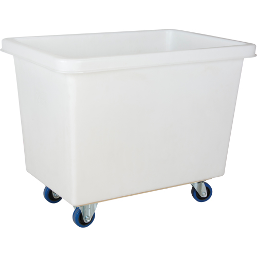 Chariot-caisse en &agrave; parois effil&eacute;es, Poly&eacute;thyl&egrave;ne blanc, 39" lo x 27" la x 31" h, Volume 12 pi³, Capacit&eacute; 600 lb Oxymax Inc