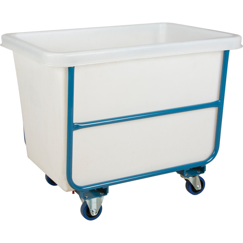 Tapered Wall Box Truck, White Polyethylene, 37" L x 26" W x 31" H, 9 cu. ft. Volume, 1000 lbs. Capacity Oxymax Inc