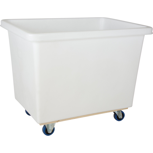 Tapered Wall Box Truck, White Polyethylene, 43" L x 30" W x 34" H, 16 cu. ft. Volume, 600 lbs. Capacity Oxymax Inc