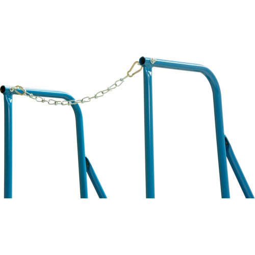 Escabeau roulant avec rails pour acc&egrave;s &agrave; une remorque, 4 marches, Largeur de la marche 22", Hauteur de la plateforme 37", Acier Oxymax Inc