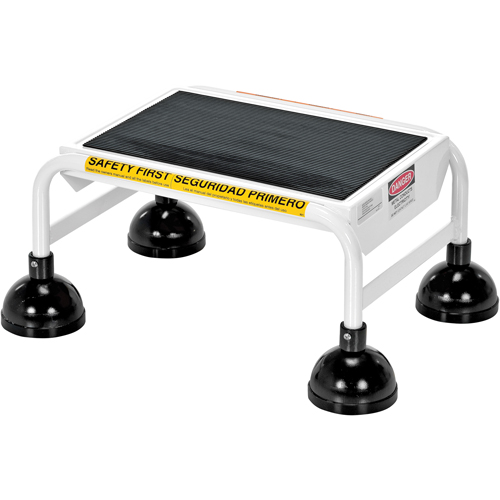&eacute;chelles Stop-Step, 1 marches, Largeur de la marche 16", Hauteur de la plateforme 9-9/16", Acier Oxymax Inc
