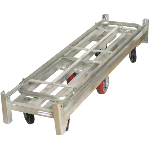 U-Boat Platform Truck, 59-1/2" L x 16" W, 1750 lbs. Capacity, Polyurethane Casters Oxymax Inc