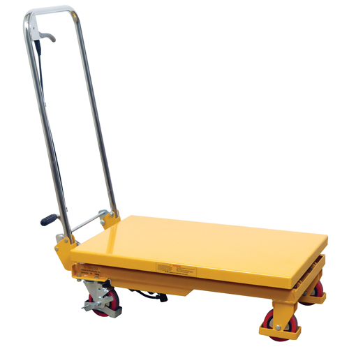 Hydraulic Scissor Lift Table, 17.75" L x 27.5" W/27-1/2" L x 17-3/4" W, Steel, 330 lbs. Capacity Oxymax Inc