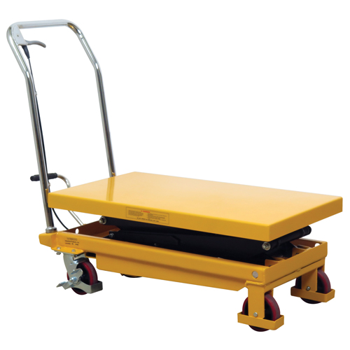 Hydraulic Scissor Lift Table, 19.5" L x 35.5" W/35-1/2" L x 19-1/2" W, Steel, 770 lbs. Capacity Oxymax Inc