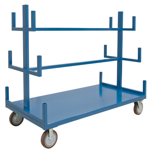Support mobile pour tuyaux & barres, Acier, 48" la x 36" p x 60" h, Capacit&eacute; de 3000 lb Oxymax Inc