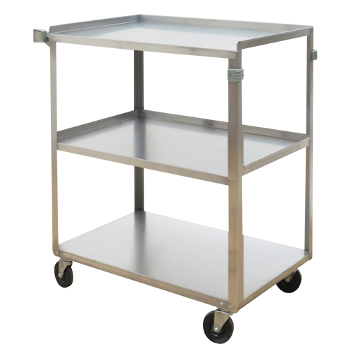 Shelf Carts, 3 Tiers, 17-5/8" W x 33" H x 27-1/8" D, 300 lbs. Capacity Oxymax Inc