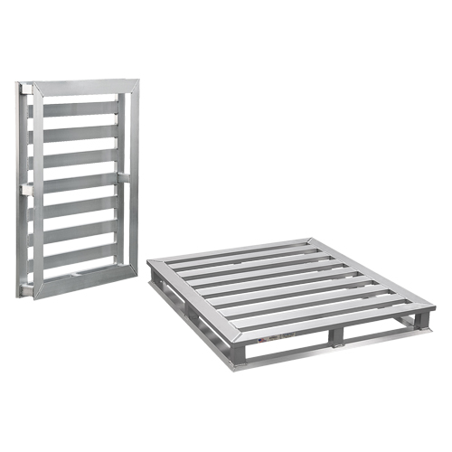 Palette &agrave; cadre tubulaire en aluminium 4 c&ocirc;t&eacute;s Oxymax Inc