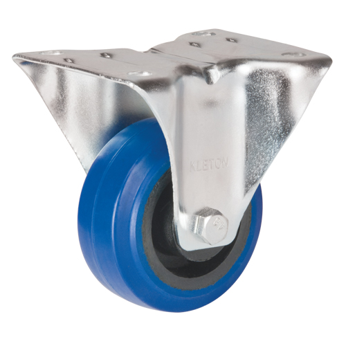 Blue Caster, Rigid, 3" (76 mm), Rubber, 285 lbs. (129 kg.) Oxymax Inc